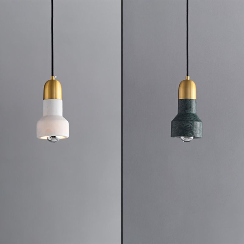 Plateau de luminaire en pierre simple style suspendu suspendu