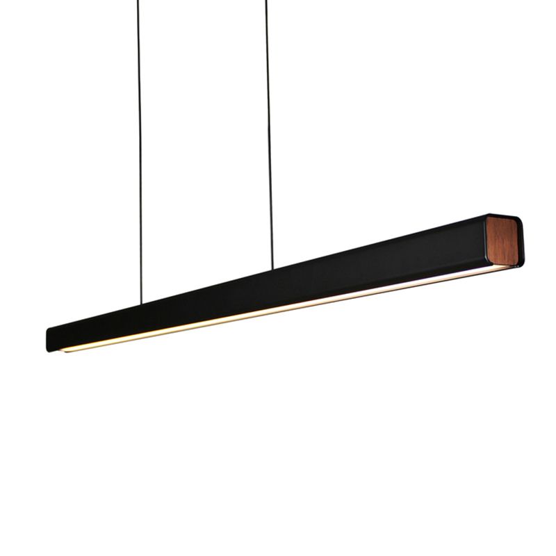 Nordic Modern Island Light LED Long Linear Pendant Lamp pour salle à manger