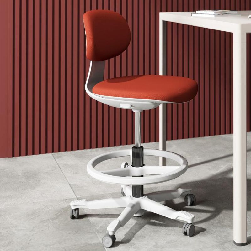 Modern Adjustable Backrest Counter Stool Iron Cashier Bar Stool with Cushion and Pedal
