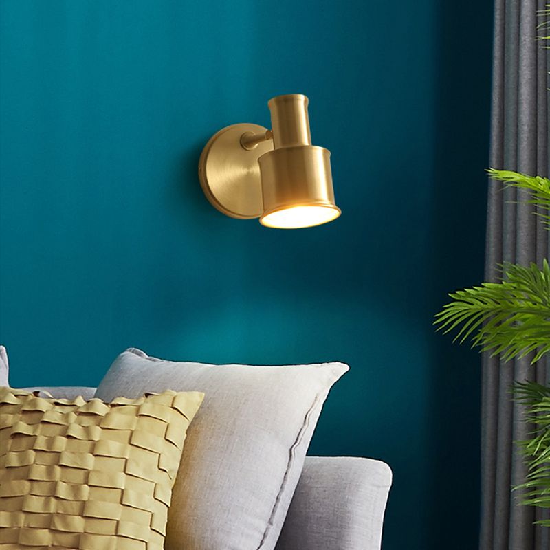 1 Licht linearer Schatten Wandleuchten postmoderner einfacher Wandbeleuchtung in Gold