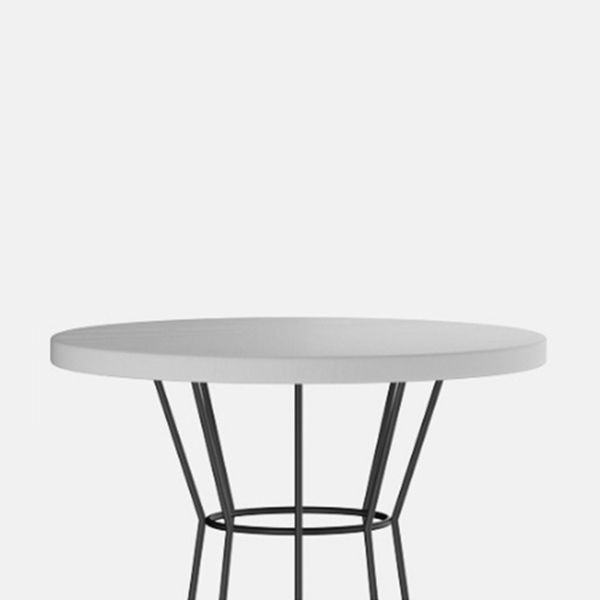 Modern Round Bar Stool and Table Set 1/2/3 Pieces Metal and Wood Pub Set