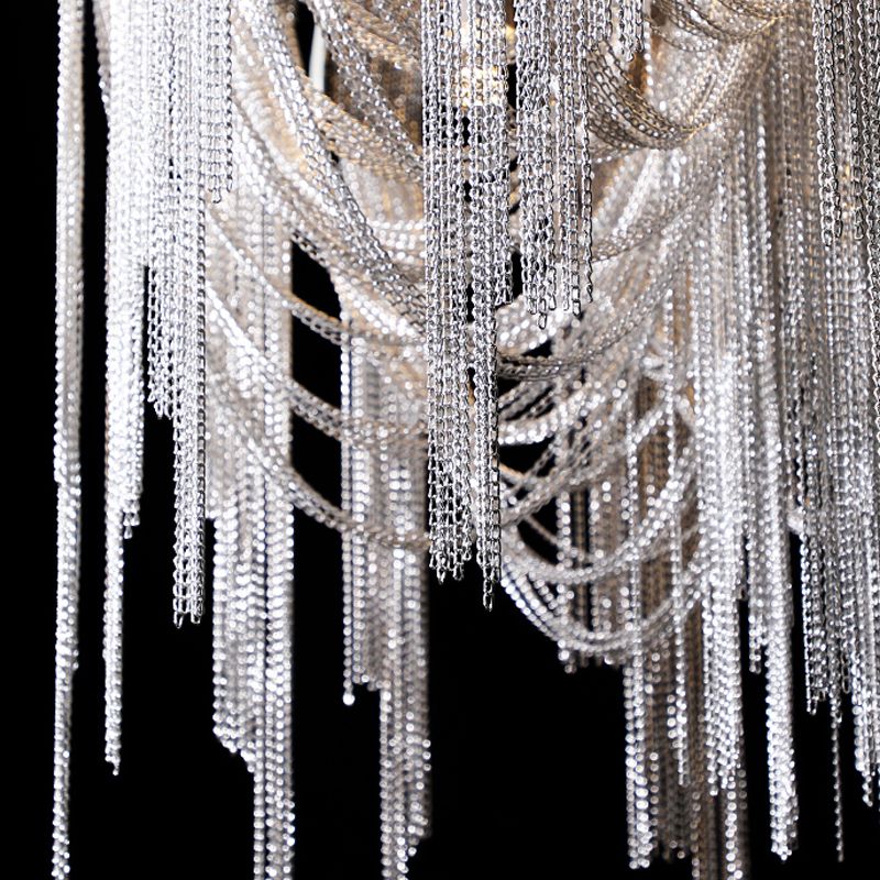 Luminaires de plafond en aluminium à glace pour lustre postmoderne pour le salon