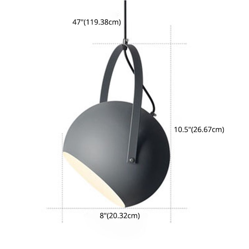 1 leichte Ballhängung Lichter Nordic Style Eisendecke mit hängenden Kabel für das Restaurant