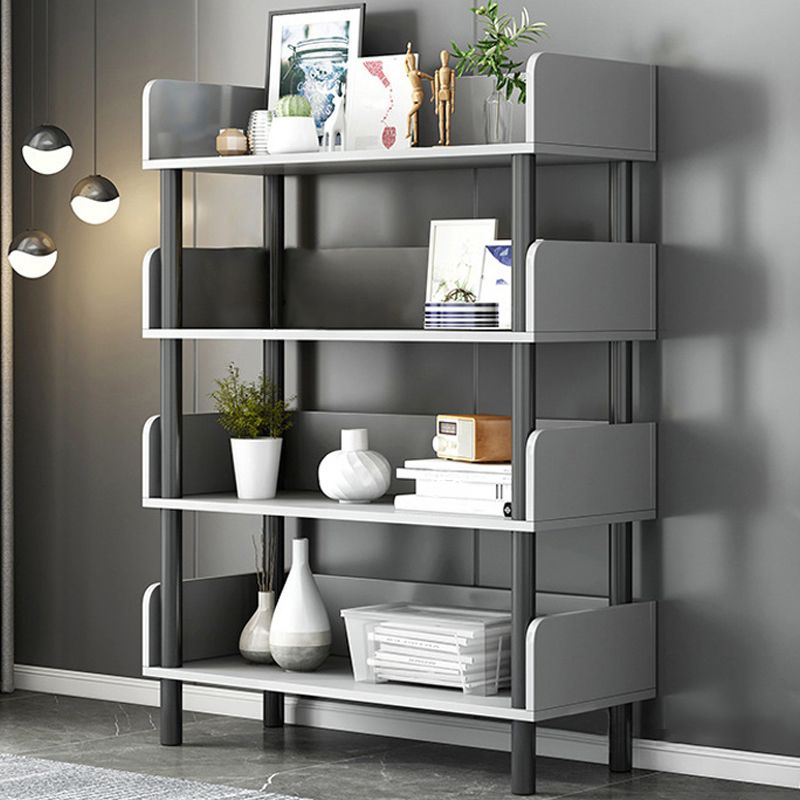 Engineered Wood Standard Bookshelf Open Back Bookcase with Shelves
