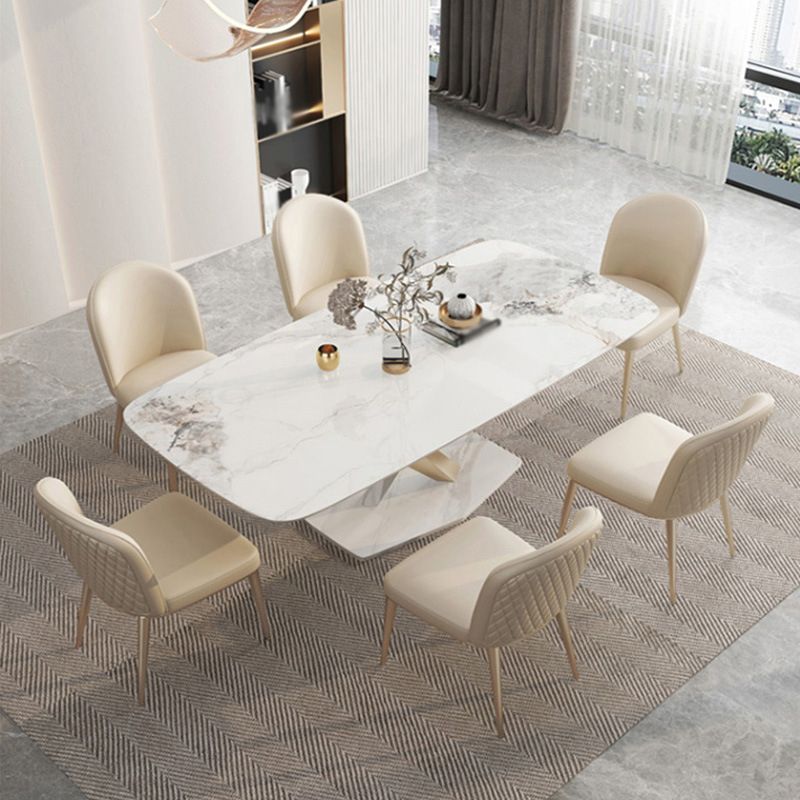 Glam Style Sintered Stone Dining Set 1/4/5/7/9 Pieces Dining Set