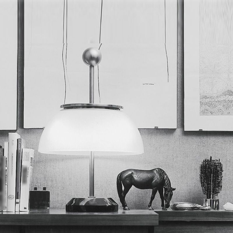 Glass Dome Table Lamp Modern Style 1 Light Night Table Lamps