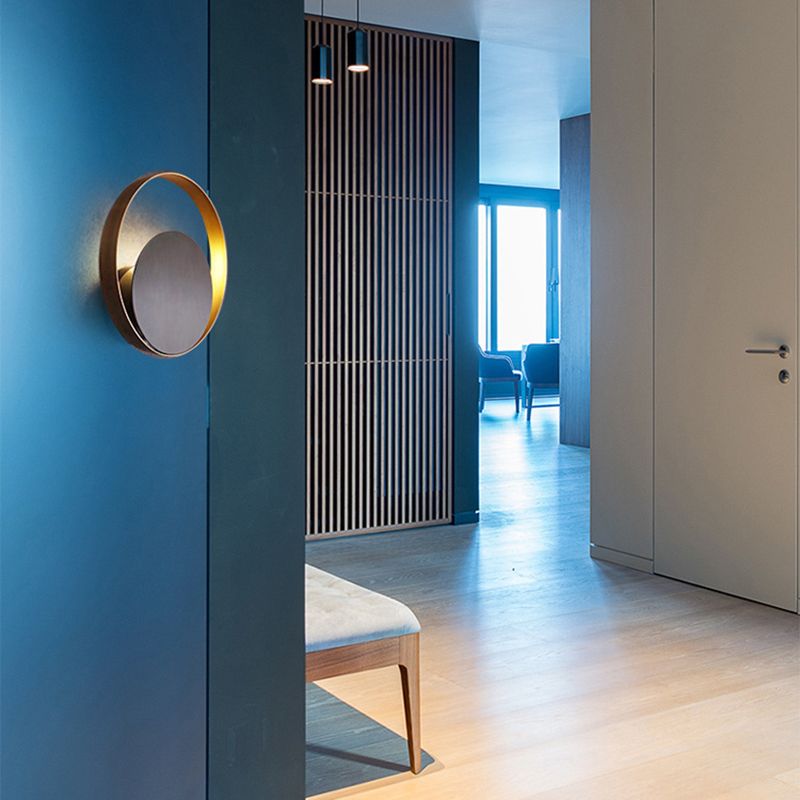 Postmodern Wall Lamp 1-Light Wall Mount Lamp with Metal for Living Room