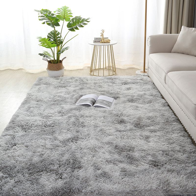 Simplicidad alfombra teñida de corbata moderno alfombra de fragmento alfombra poliéster alfombra sin deslizamiento para decoración del hogar