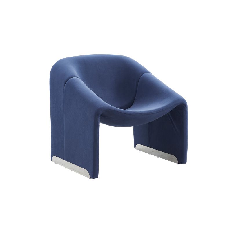 Solid Color Bedroom Solid Wood Frame Arms Included with Fabric Seat Barrel Chair