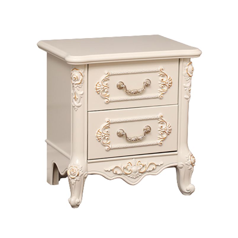 Mid-Century Modern Accent Chest with Cabriole Legs in Pine Wood