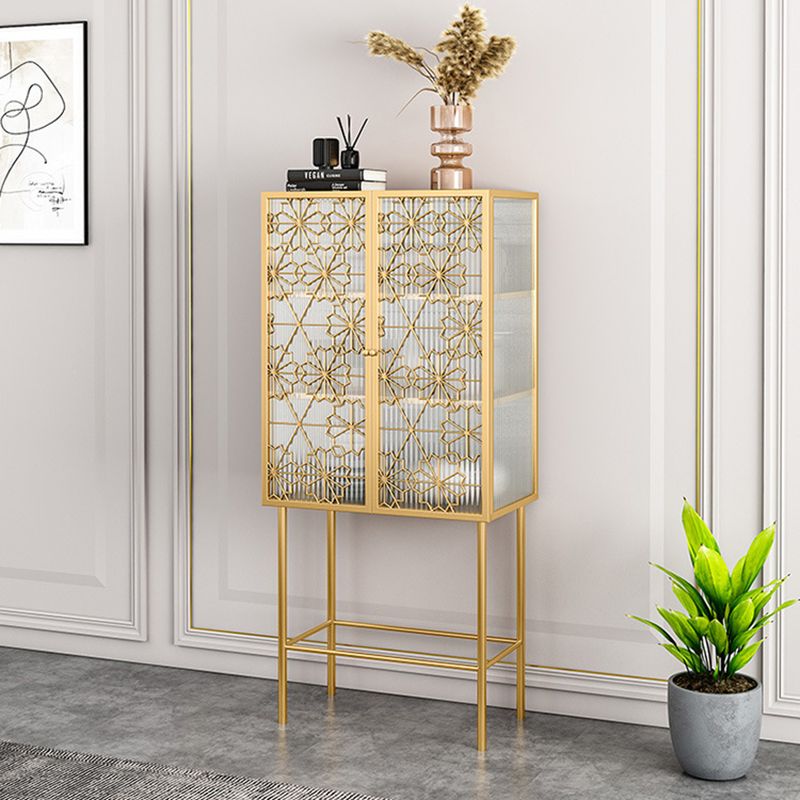 Contemporary China Cabinet Metal Buffet Cabinet with Door for Living Room