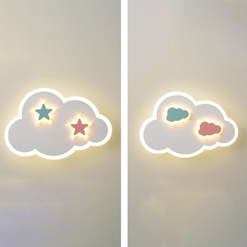 Iluminación de apliques de pared Luz de metal LED moderna para niños para niños dormitorio