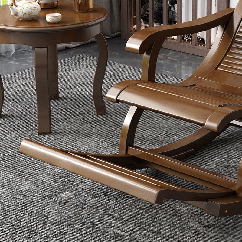 Modern Solid Wood Rocker Chair Spindle Rocker Chair for Living Room