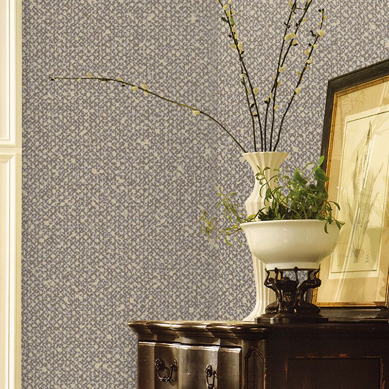 57.1 sq ft. Linen Wallpaper for Guest Room Decoration in Neutral Color, Non-Pasted