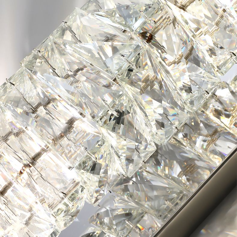 Lampada a monte a parete in cristallo trasparente stile moderno fulmine uniche a parete con le luci di applique