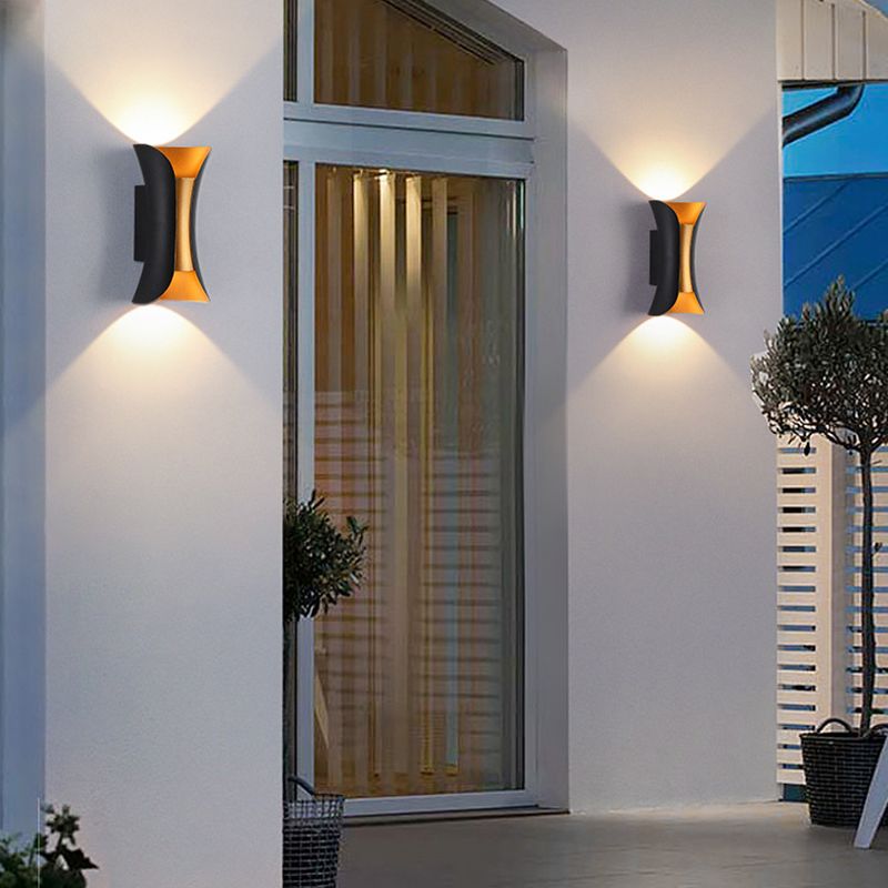 Outdoor LED Wall Mount Light Waterproof Wall Sconce Light with Aluminum Shade