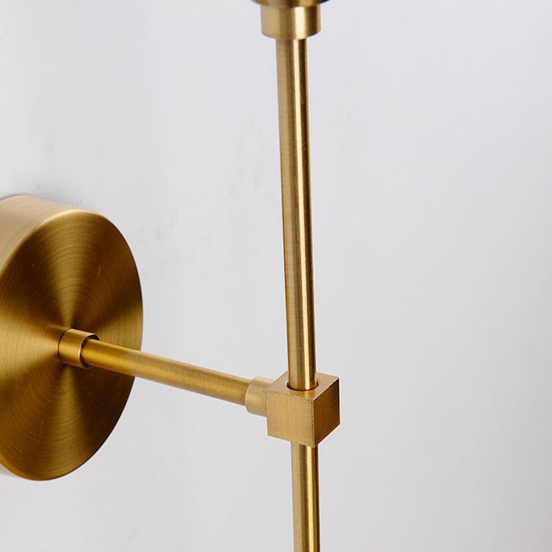 Modern Glass Wall Sconce Minimalist Metal Wall Light Fixture