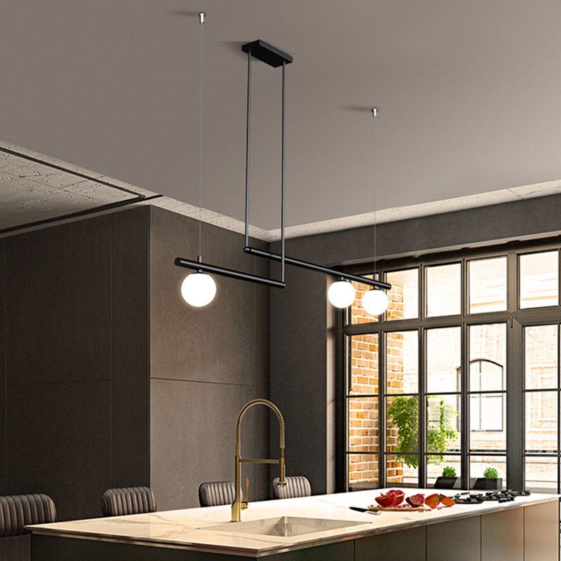 Moderne Stil sphärischer Anhänger Lichter weiße Glashängeanhänger Lichter