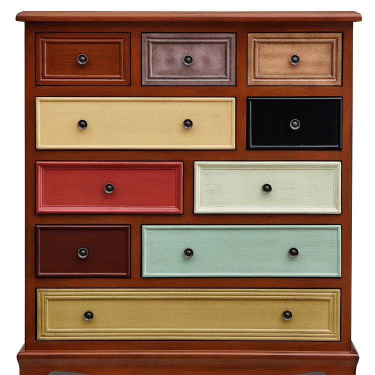 American Storage Chest Dresser Traditional Style Storage Chest with Solid Wood Drawer