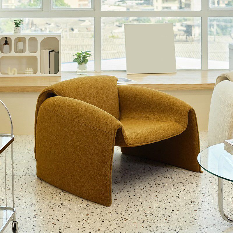 28.35" Wide Scandinavian Style Single Sofa Chair Polyester Arm Chair for Bedroom