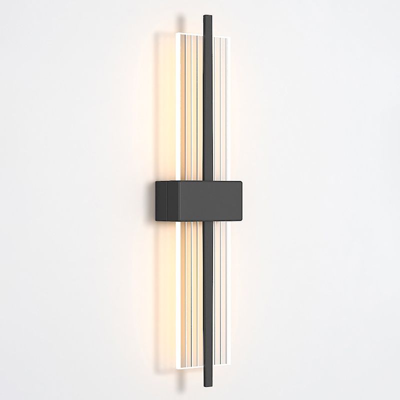 LED indoor decoratie wandbevestiging licht metalen dwarswand sconce in acryl schaduw