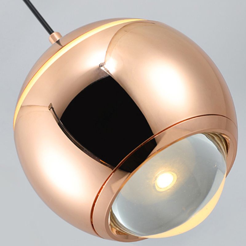 Postmoderne Aluminium -Anhänger Light Globe LED Hanging Anhänger für Schlafzimmer