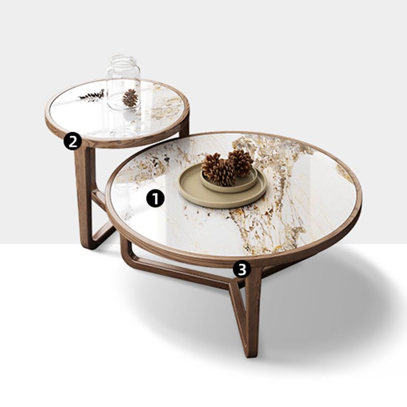 Modern Slate Coffee Table No Distressing Round Coffee Table Set
