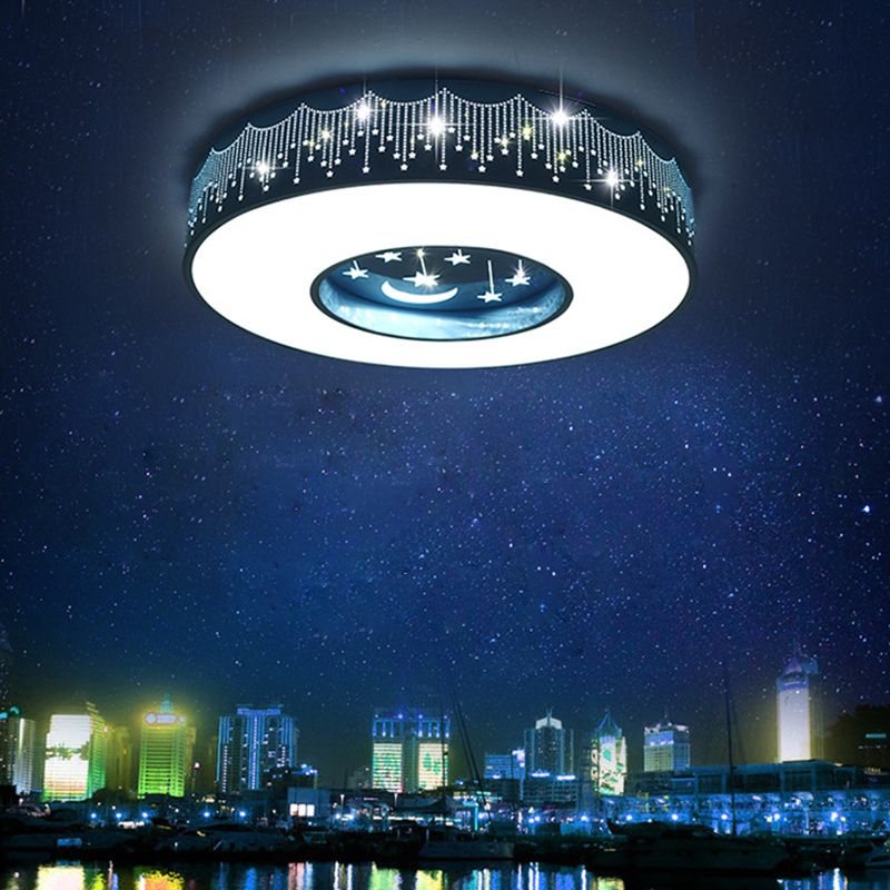 Circular Flush Mount Light Fixture Kids Acrylic Flush Mount
