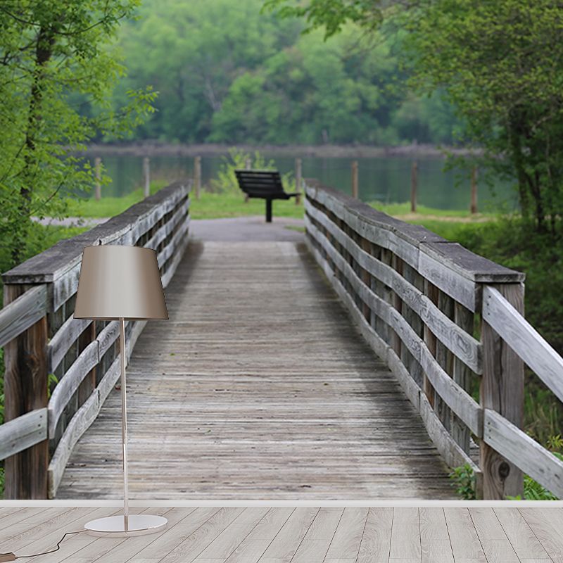 Bridge Scene Environment Friendly Decorative Mural Industrial Space Extension Wall Art