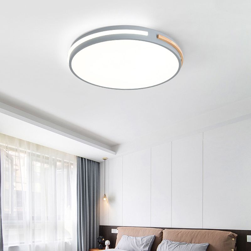Acrylic Round Flush Mount Lamp Modernist LED Close to Ceiling Lighting for Bedroom