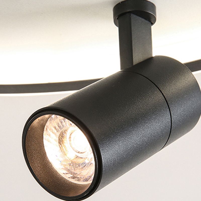 Ultra-thin Iron LED Flush Mount Modern Ceiling Light Fixture for Bedroom