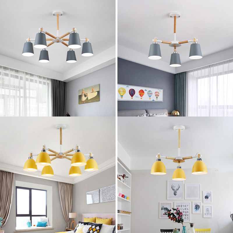 Contemporary Stained Glass Ceiling Pendant Light Sputnik Hanging Pendant Light for Living Room