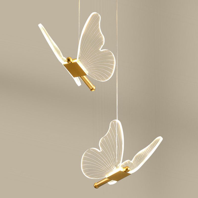 Moderner Stilfeuerleuchten Acryl -Multi -Lichter -Federbeleuchtung