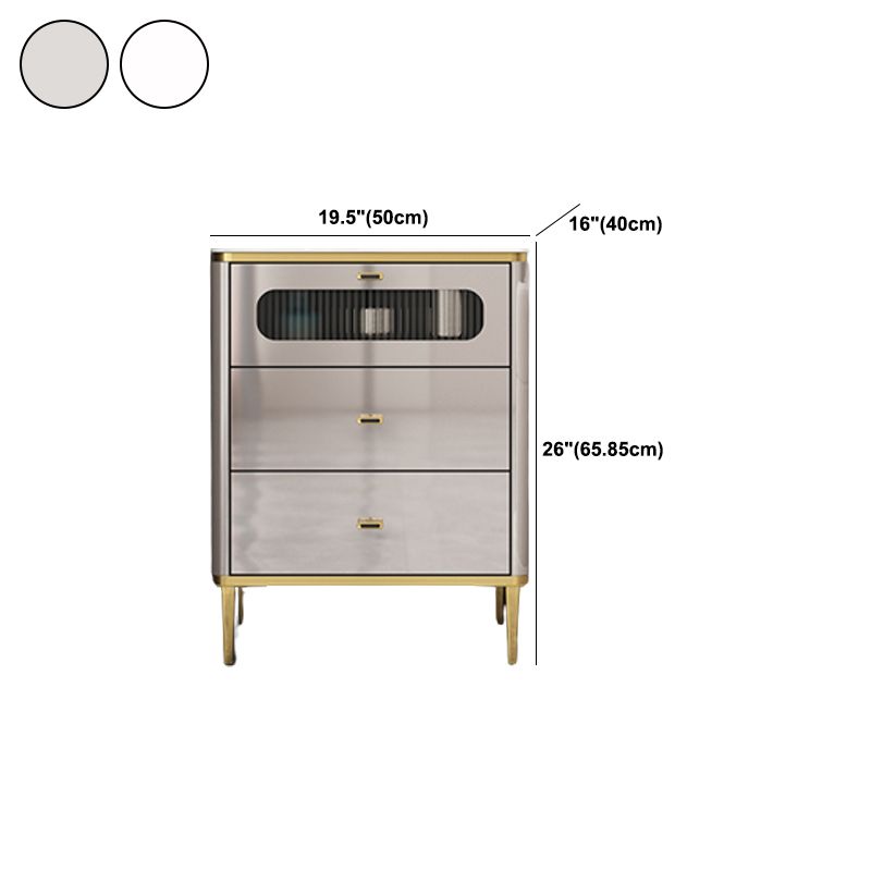 Contemporary Storage Chest Vertical Storage Chest Dresser 15.7" Wide