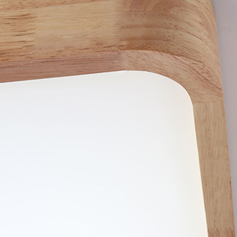 Plafonnier en bois monté sur plafonnier moderne pour salon