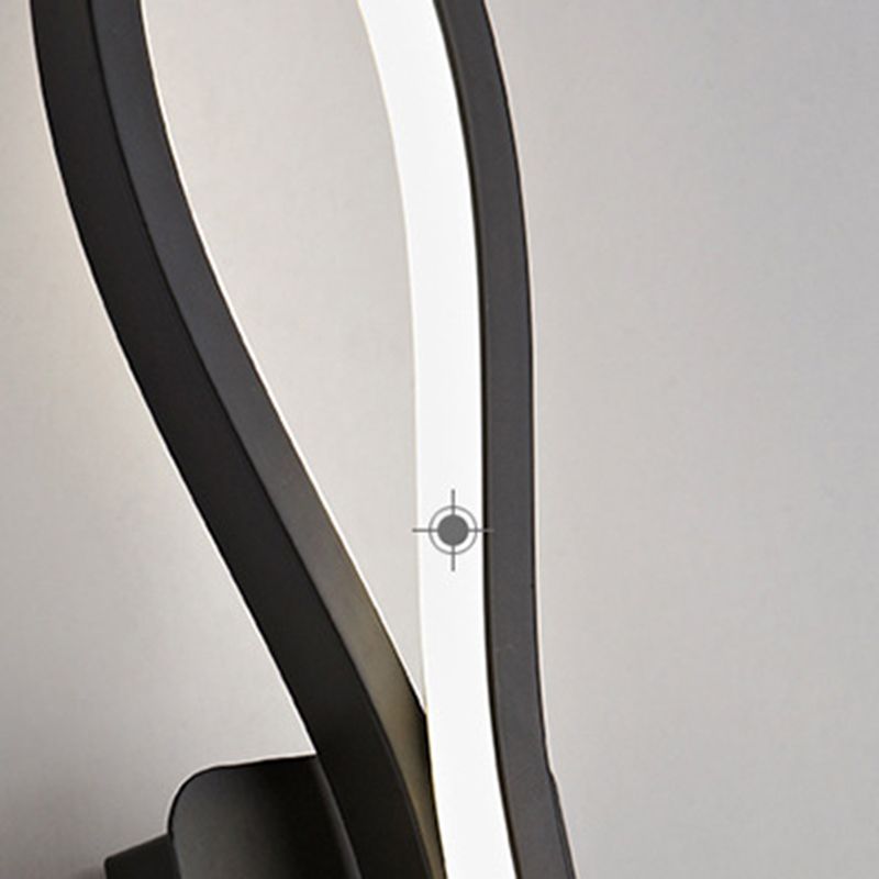 Acrylic Linear LED Wall Sconce in Modern Simplicity Aluminium 2-Light Wall Lamp for Interior Spaces