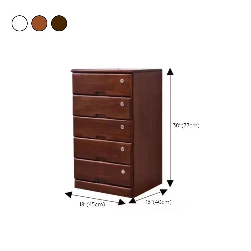 Contemporary Lingerie Chest Wood Bedroom Dresser with Drawers