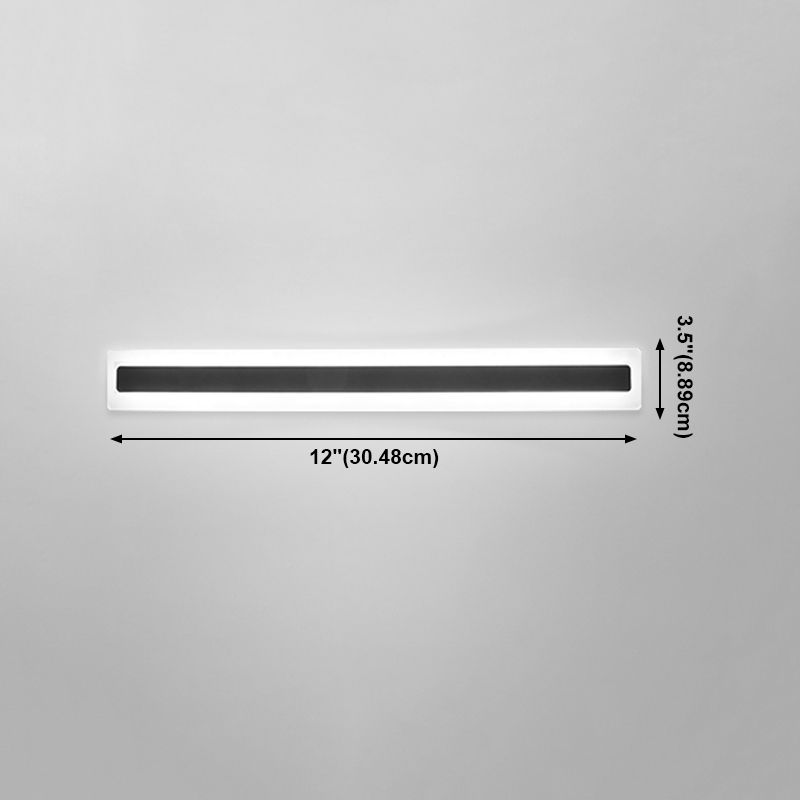 LAMPE MUR MUR simple Nordique LED moderne Long Strip Wall Lampe Forme pour le salon