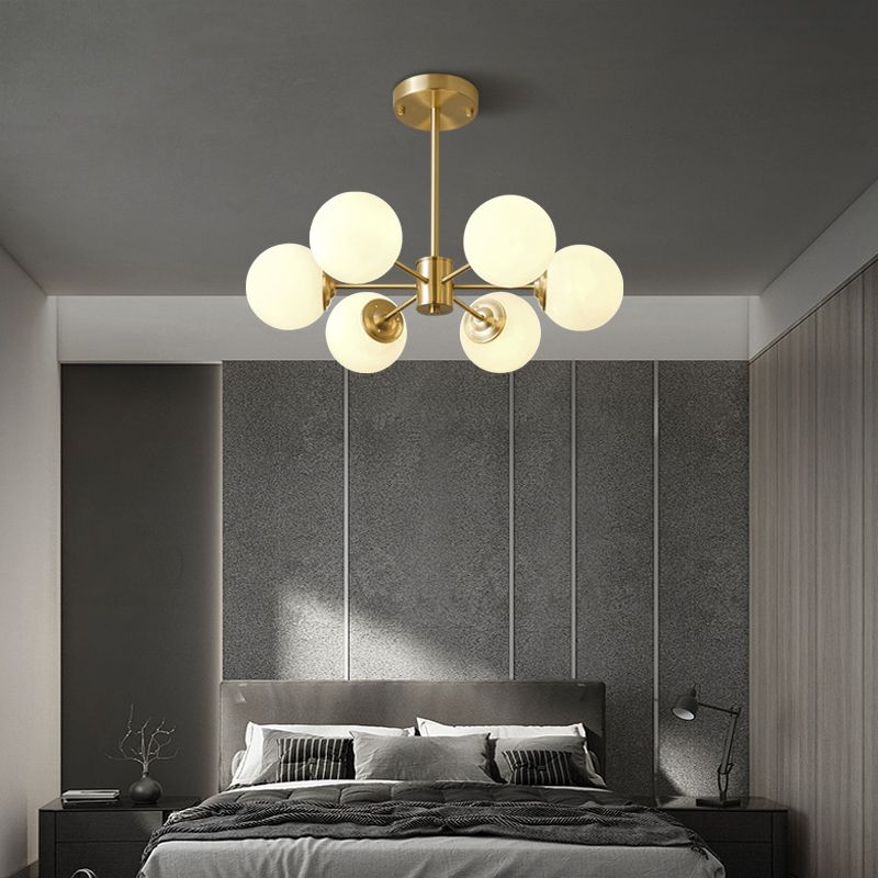 Contemporary Copper Pendant Light Global Hanging Light for Living Room