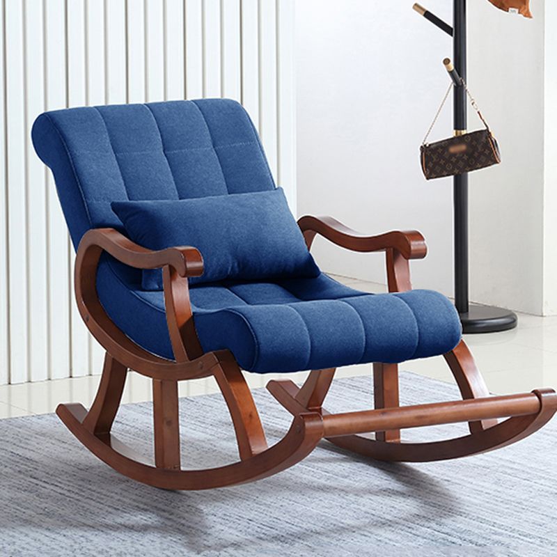 26.37" L x 49.21" W x 35.03" H Lounge Chair Solid Wood Accent Chair for Living Room
