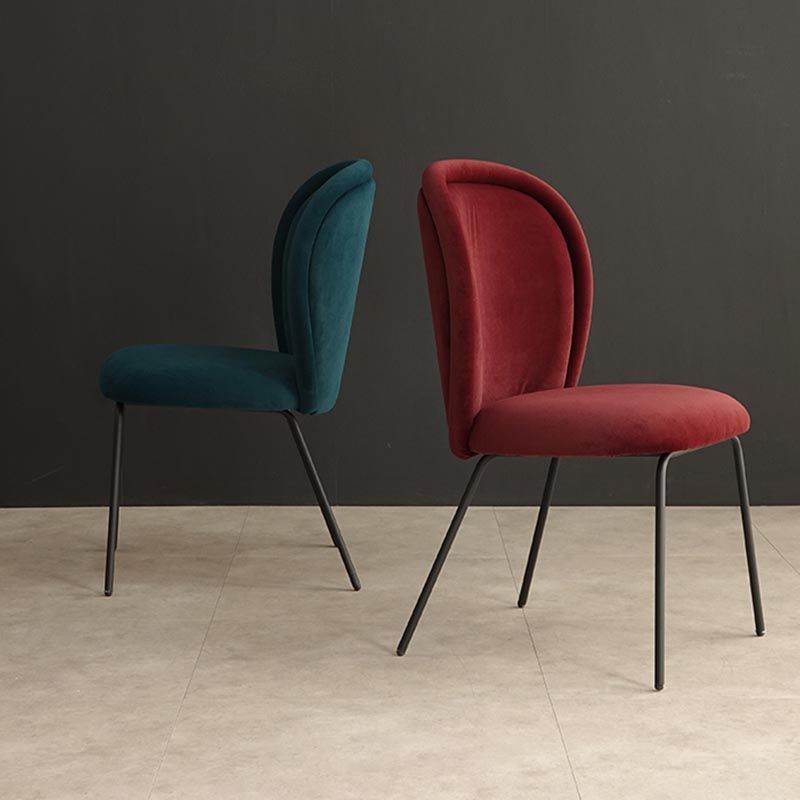 Upholstered Armless Dining Chair Contemporary Dining Room Side Chair