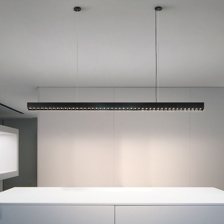 LED Island Leuchte moderne Rechteck -Hängelampe für Restaurants für Restaurants
