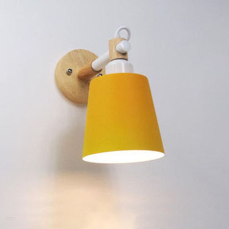 Fissaggi da lampada a parete da 1 luci moderni macchero in metallo e vetro montato sulla lampada montata