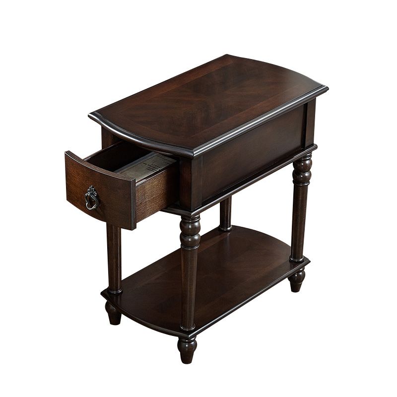 22.8" Tall 4 Legs End Table Contemporary Rectangular Side Table
