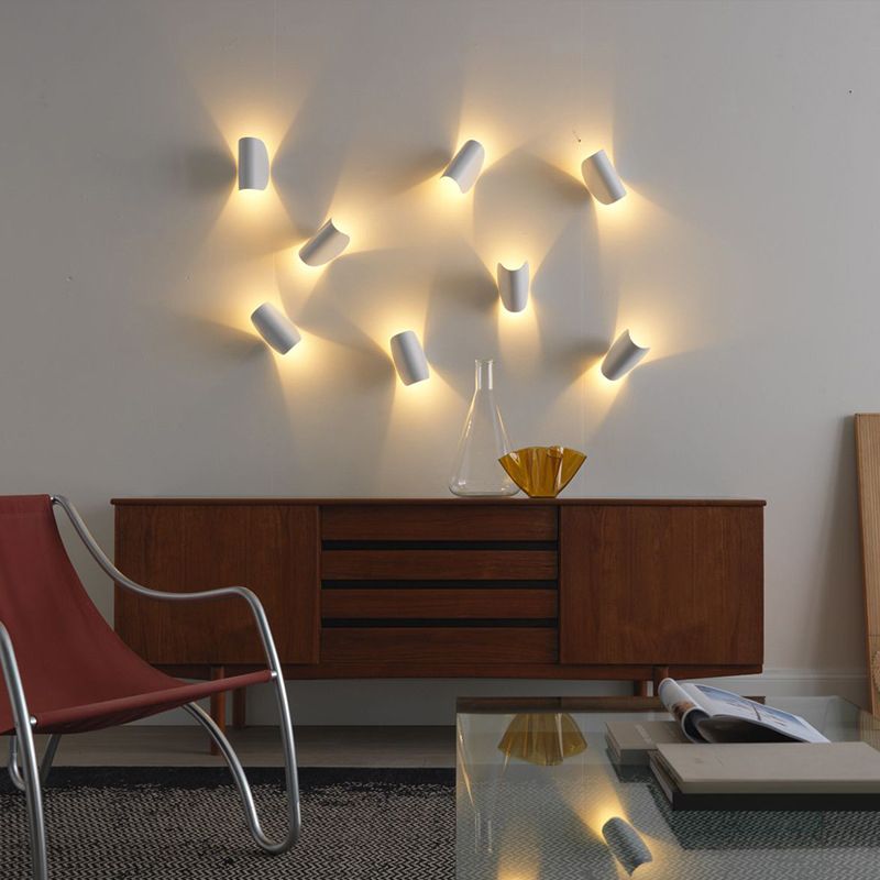 Modern Simple Metal Wall Light Arc Shape Rotatable Wall Lamp for Living Room