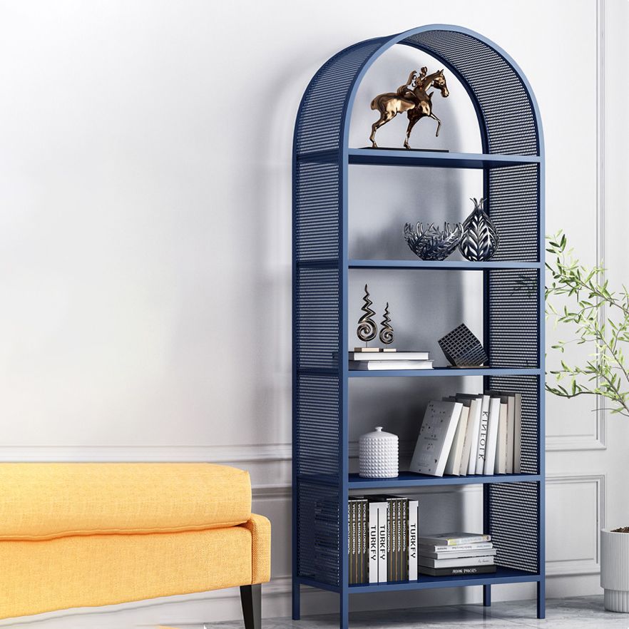 Shelves Included Glam Bookcase Standard Metal Open Back Bookshelf