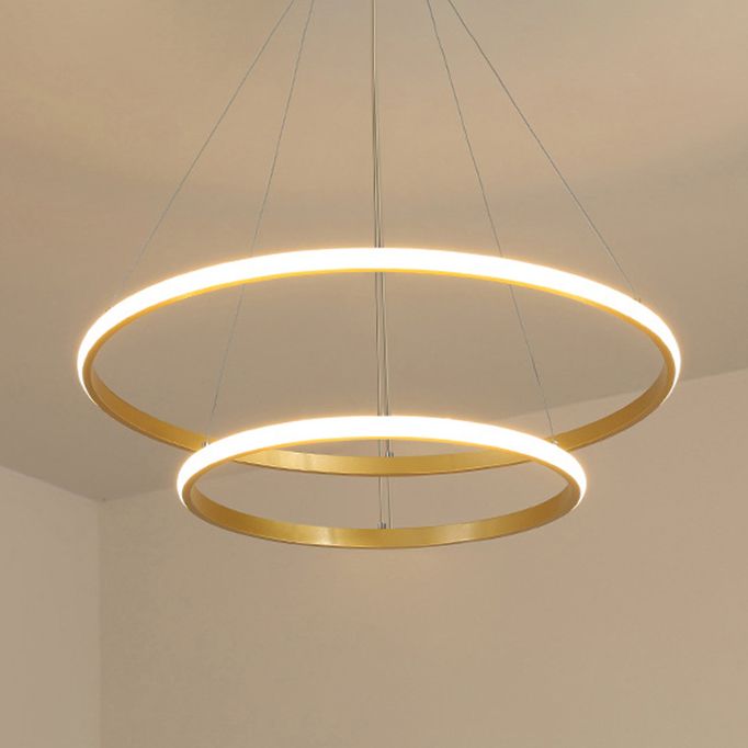 Modern Style Linear Shape Hanging Chandelier Metal Multi Light Hanging Lamp for Restaurant