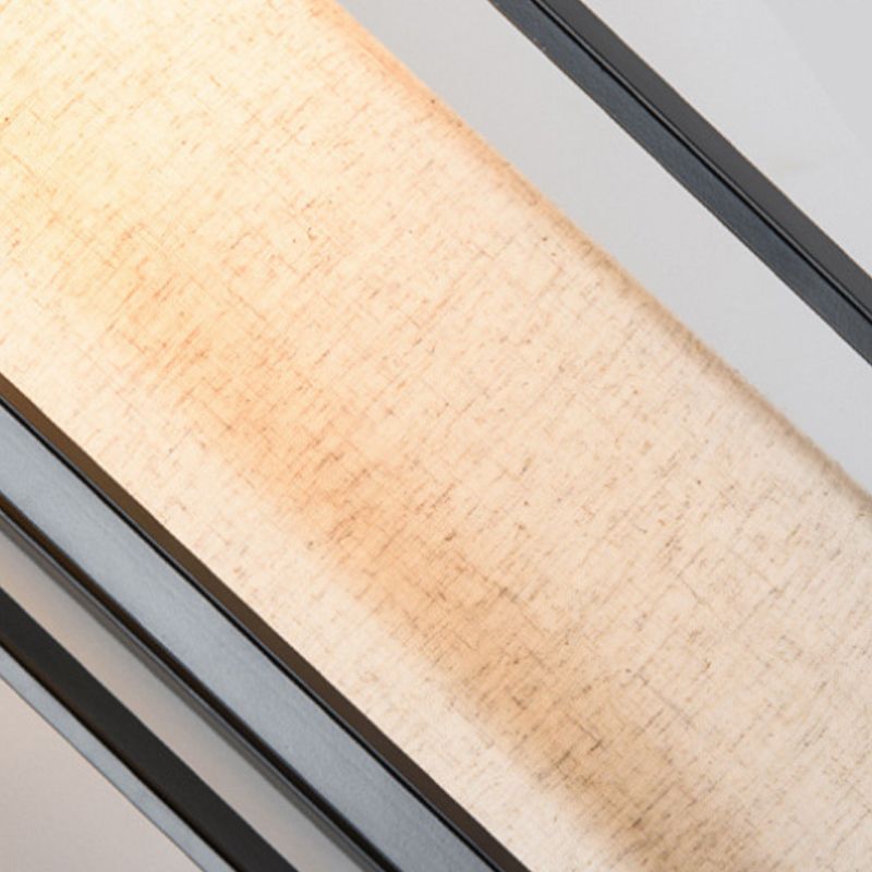 14.5"/16" Wide 1 Light Cylinder Wall Lighting Idea Classic Black Fabric Sconce Light Fixture for Corridor