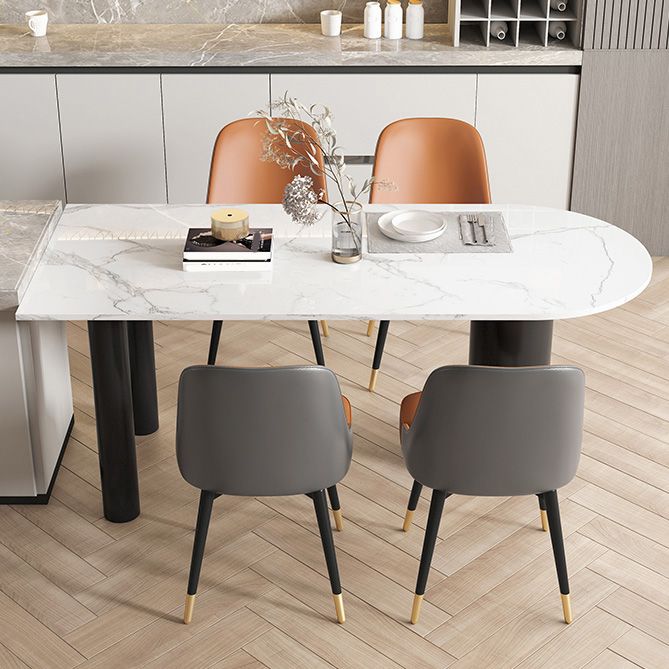 Modern Style Dining Table Stone 3 Legs Table for Dining Room