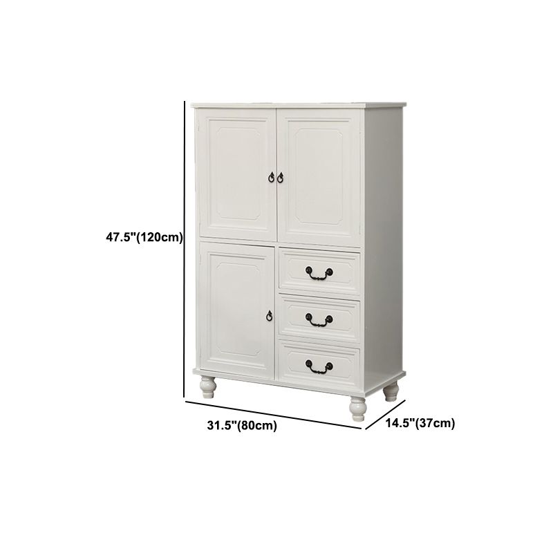 Industrial Square Accent Cabinet Antique Finish Cabinet With Doors